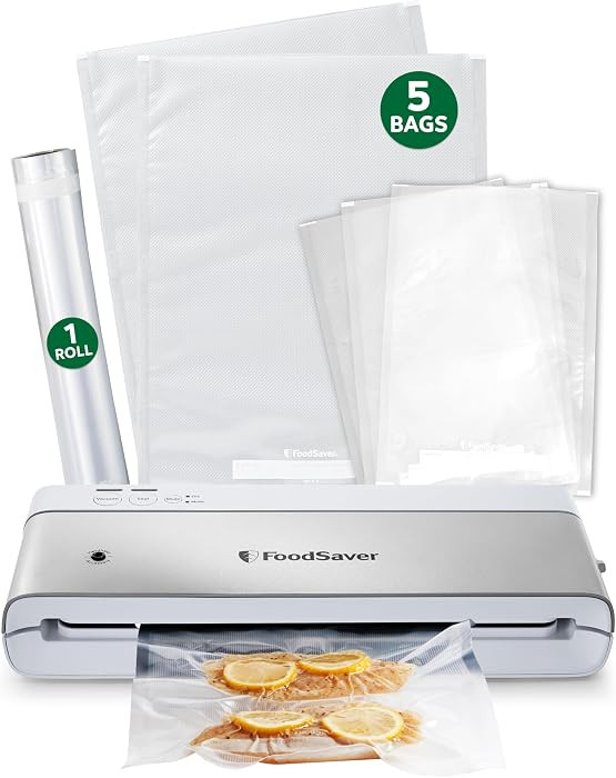 FoodSaver Compact Vacuum Sealer Machine with Airtight Bags and Roll - Ideal for Sous Vide and Air... | Amazon (US)