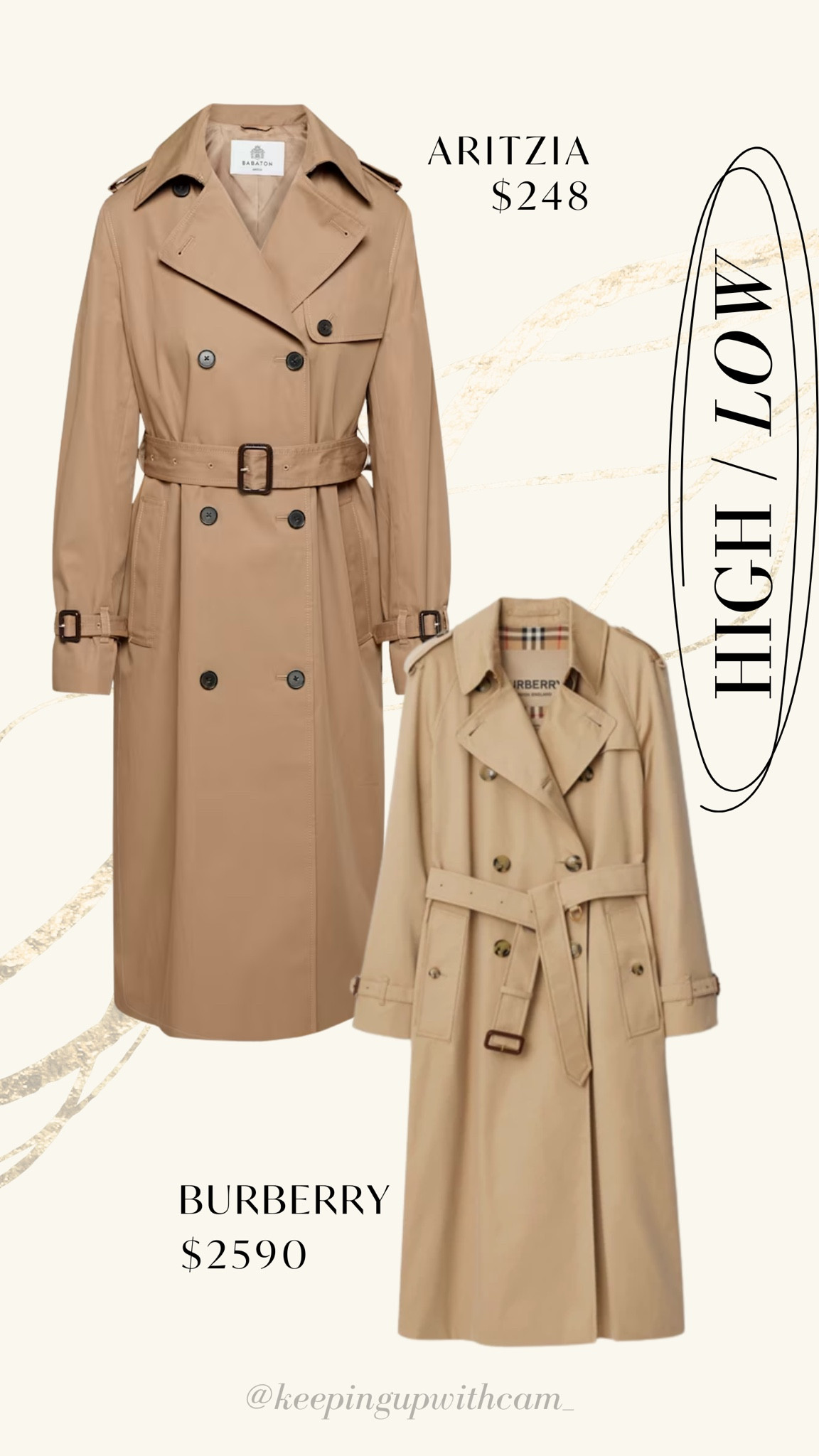 Trench coat high and low 🧥 