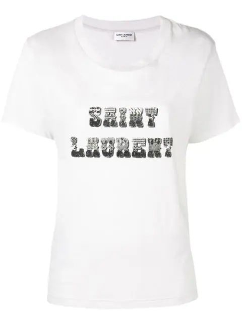 Saint LaurentT-Shirt mit Logo-Print | Farfetch EU