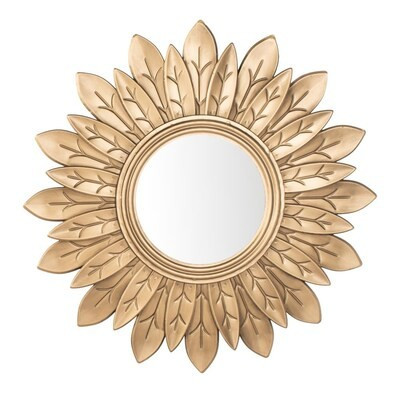 Safavieh Alba 30.25-in W x 30.25-in H Sunburst Gold Framed Wall Mirror Lowes.com | Lowe's