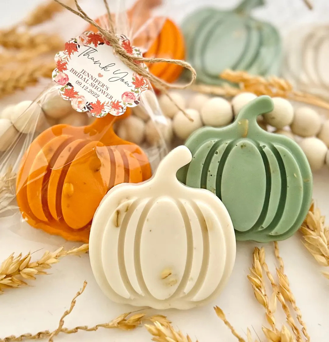 Honey Oatmeal Pumpkin Soaps: Fall Party Favors, Baby Shower Wedding Bridal Thanksgiving Bulk Gift... | Etsy (Global)