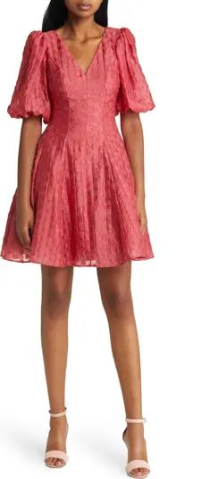 Rachel Parcell Dot Jacquard Fit & Flare Organza Dress | Nordstrom | Nordstrom