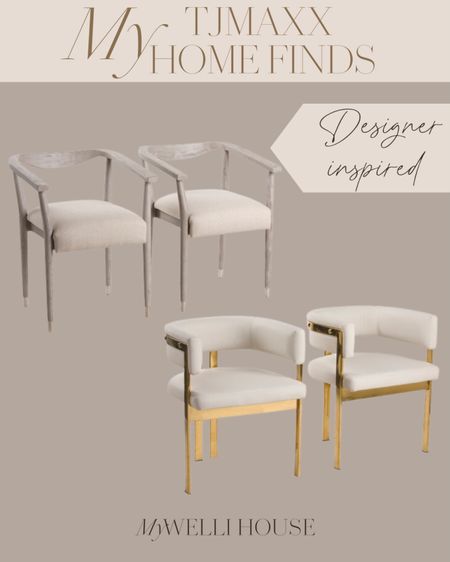 Designer inspired dining room chairs from TJMAXX 

#LTKFind