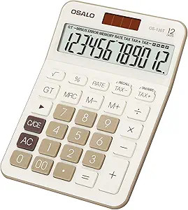 Desktop Calculator Large LCD Display 12 Digit Number Big Button Tax Financial Accounting Calculat... | Amazon (US)