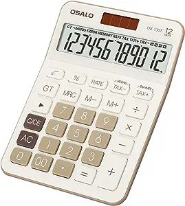 Desktop Calculator Large LCD Display 12 Digit Number Big Button Tax Financial Accounting Calculat... | Amazon (US)