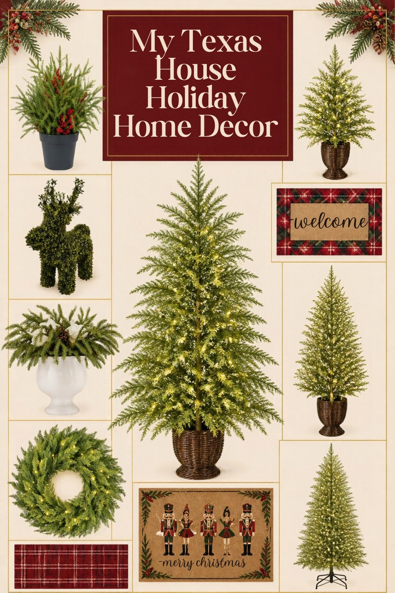 Walmart✨ My Texas House Holiday Home Decor 🎄🎁🎅🪔