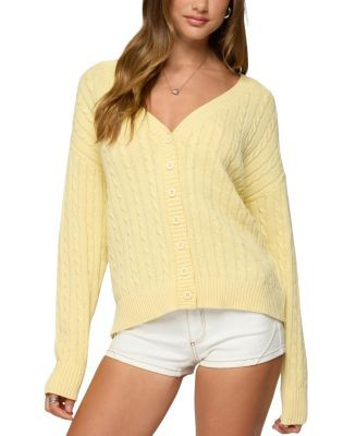 Francine Oversized V Neck Cardigan | Bloomingdale's (US)