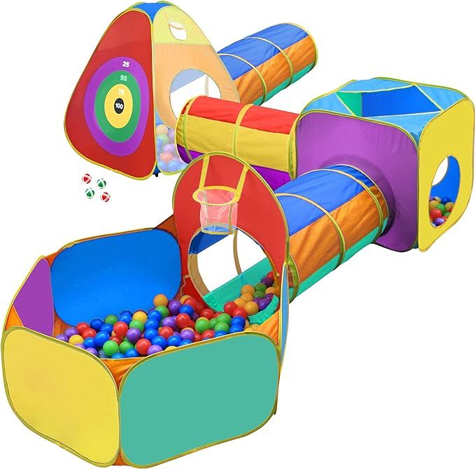 Gift for Toddler Boys & Girls, Ball Pit, Play Tent and Tunnels for Kids, Best Birthday Gift for 3... | Amazon (US)
