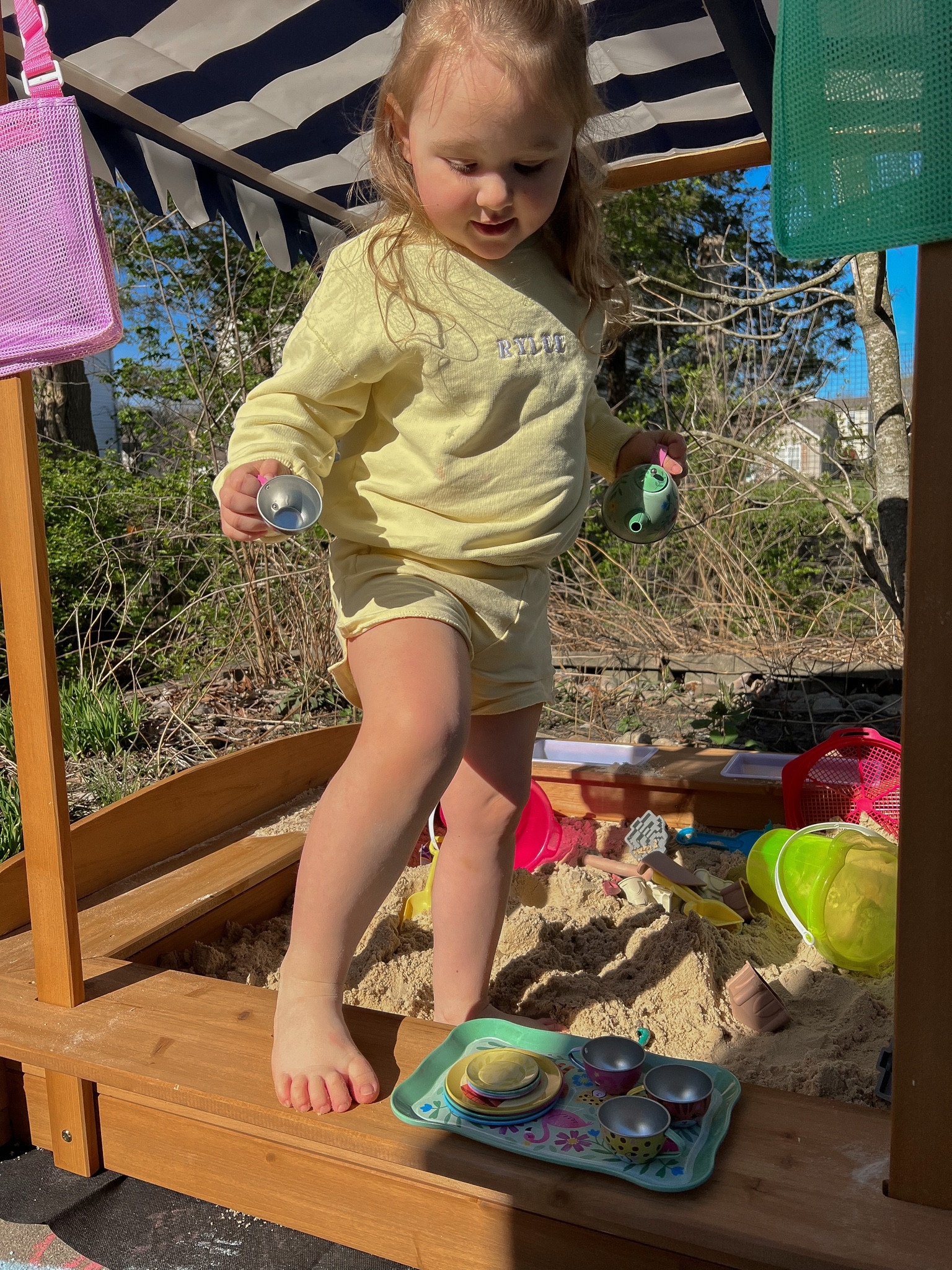 4th birthday present for Rylee, a sandbox perfect for summer activities outdoor! The sand toys kept my 4 year old and seven year old busy for hours.

#LTKkids #LTKSeasonal #LTKGiftGuide