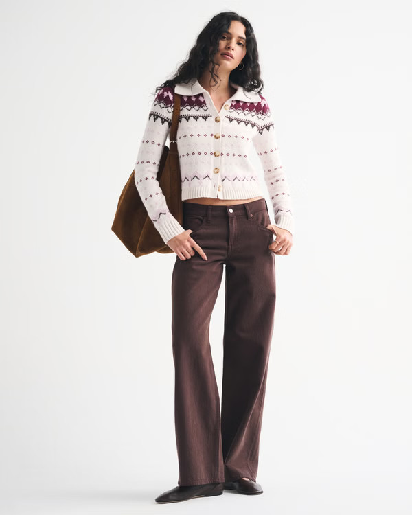 Fairisle Collared Cardigan | Abercrombie & Fitch (US)