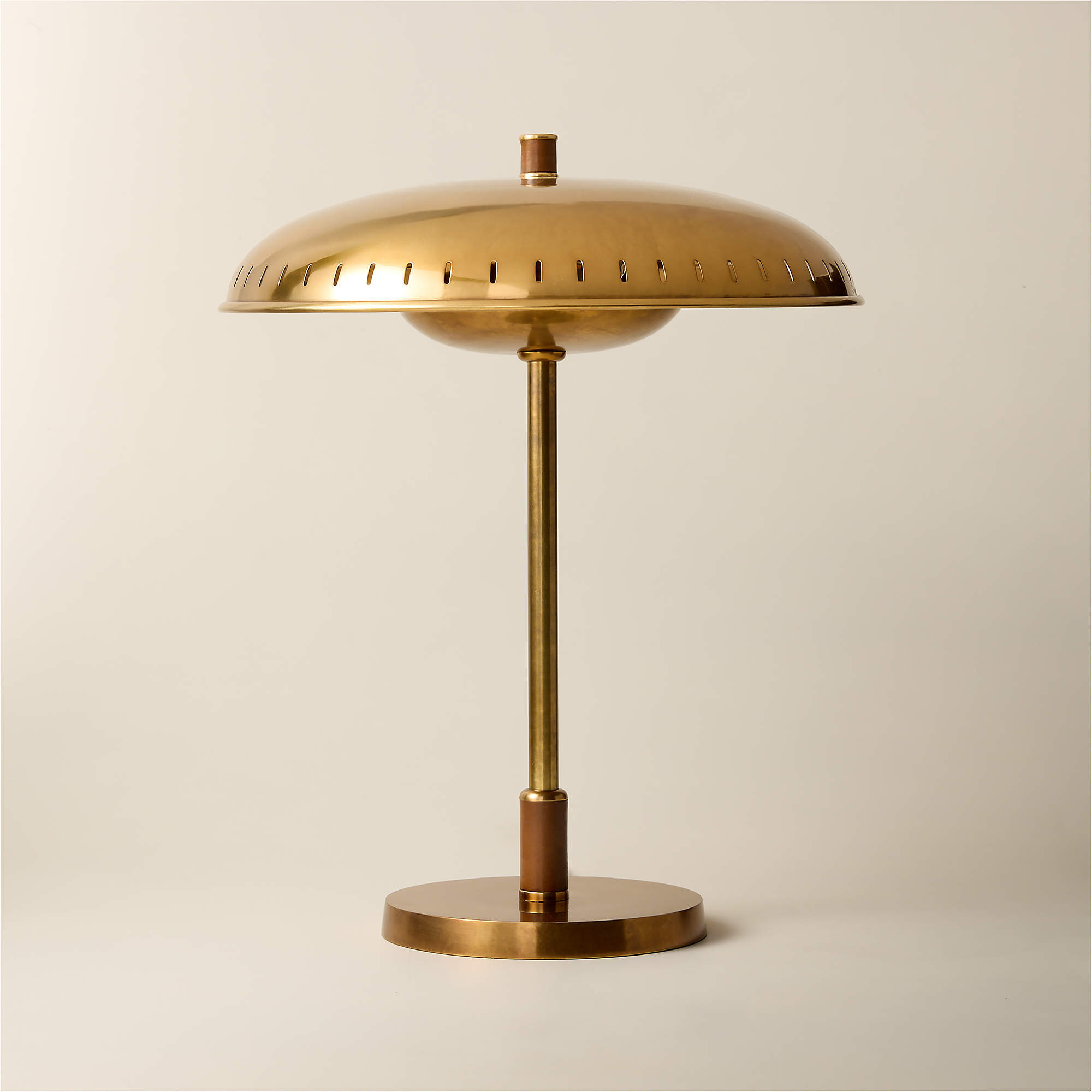 Atelier Aged Brass Table Lamp by Todd Snyder | CB2 | CB2