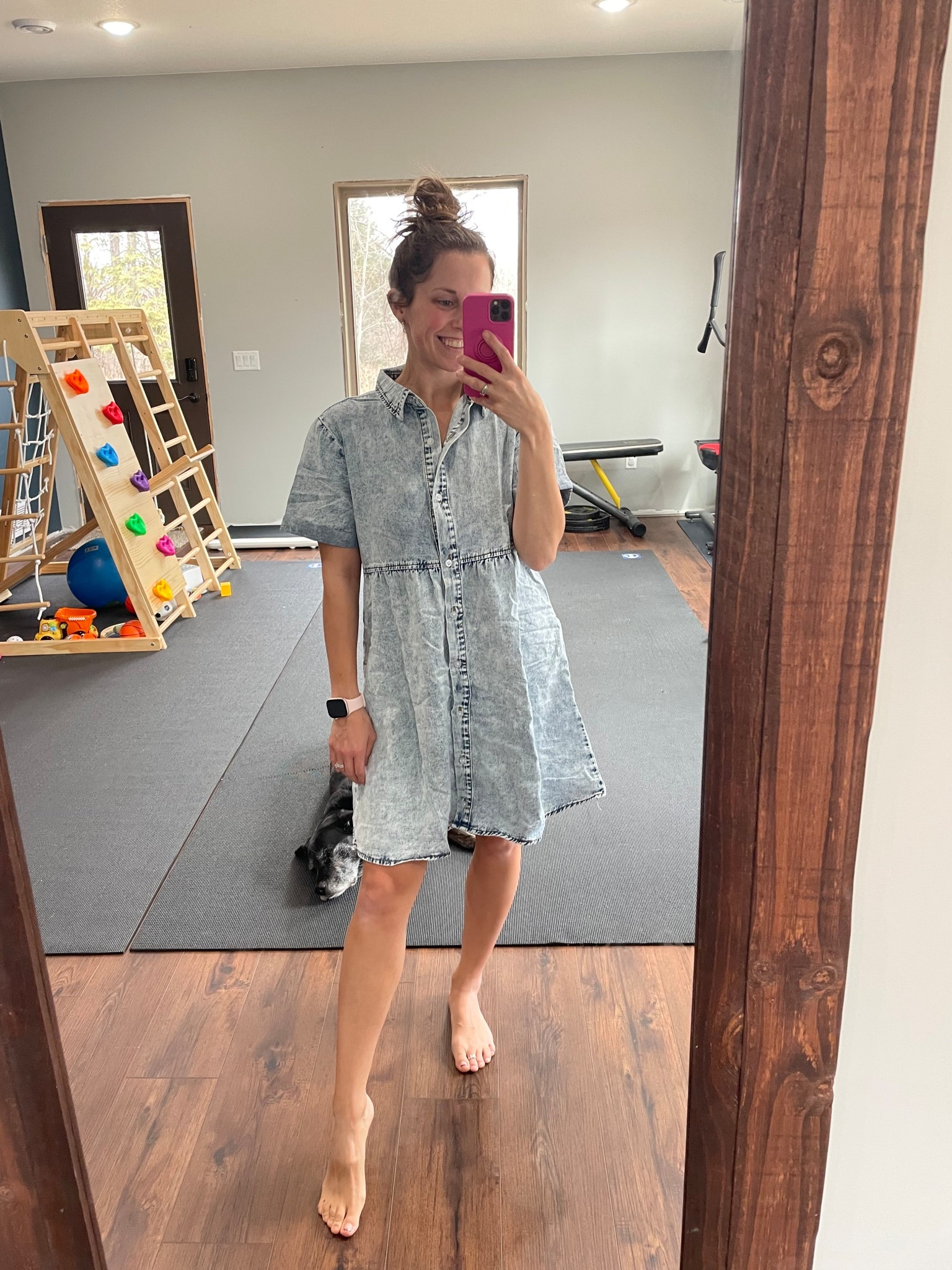 Easter Dress fun 🥰 size small, about 5 feet tall & 110 lbs! Can dress “up” or dress “down”!! Linking a similar style of shoes I plan to wear too! 

#LTKStyleTip #LTKFindsUnder50 #LTKSeasonal