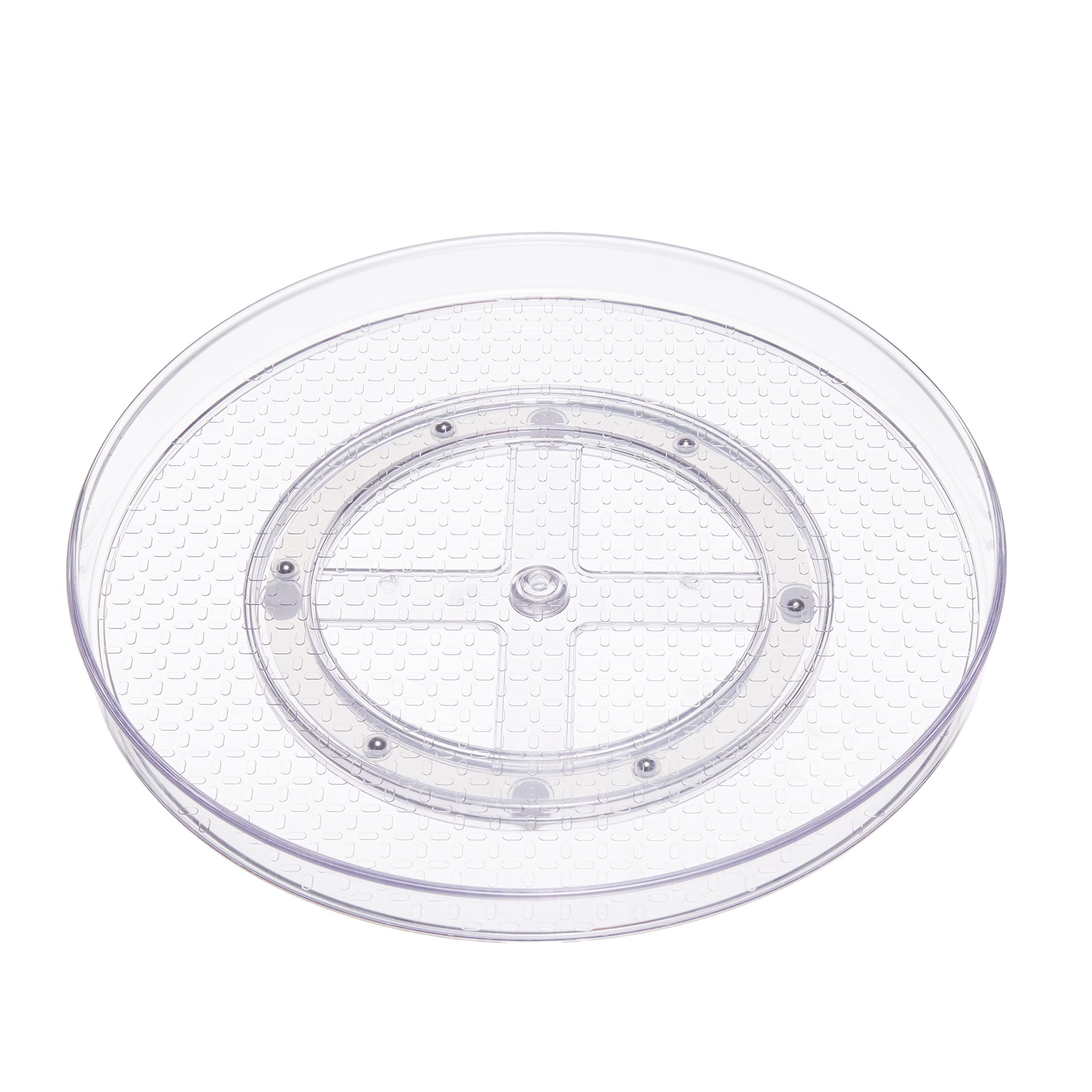 Amazon Basics Clear Lazy Susan Turntable Organizer, 12-Inch, 2-Pack | Amazon (US)