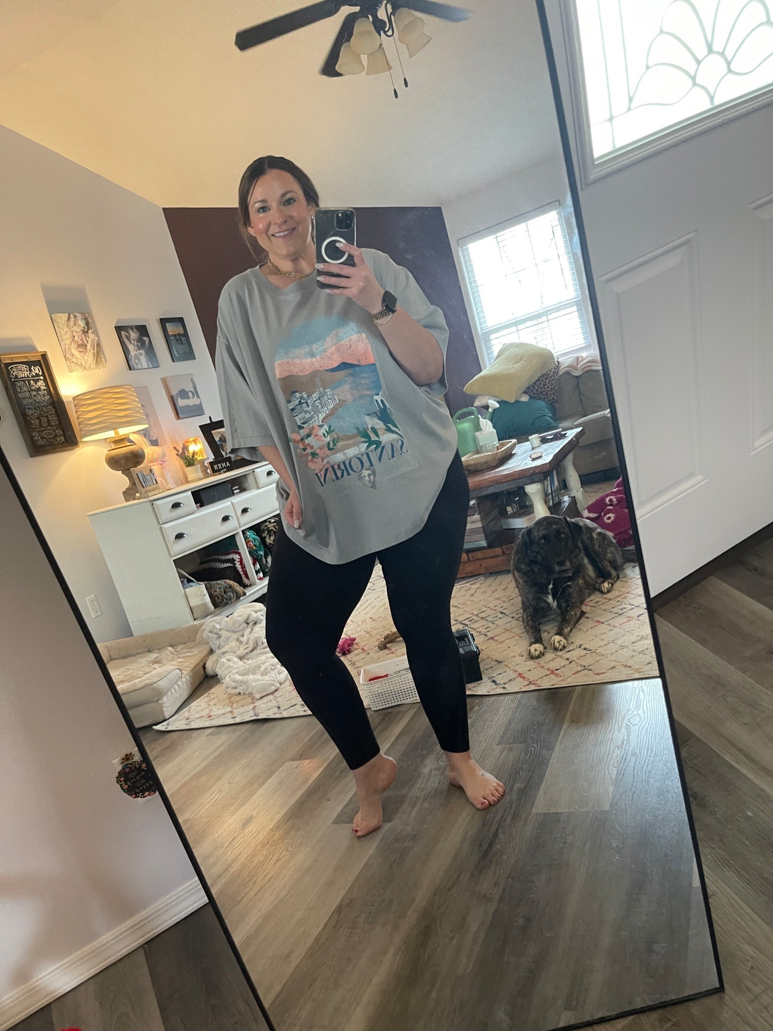Oversized tee + leggings = the kind of outfit I’ll wear on repeat 🤍

This men’s graphic tee from Walmart is that perfect oversized fit (aka comfy but still cute), and paired with my go-to black leggings… it’s giving effortless mom life chic 🙌

Easy for school drop-offs, errands, or just living in all day 🖤

#ltkstyle #ltkfinds #walmartfashion #oversizedtee #casualootd #momstyle #everydayoutfit #comfystyle #leggingseason #affordablefashion

#LTKootd #LTKmomlife #LTKPlusSize