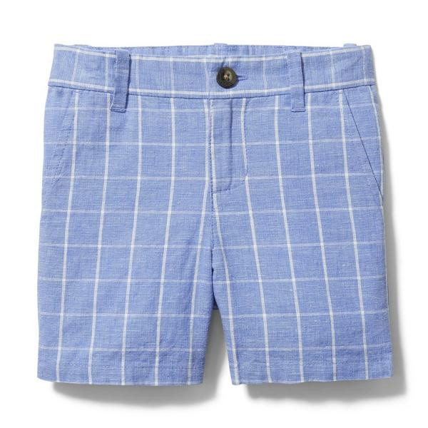 Windowpane Linen Short | Janie and Jack