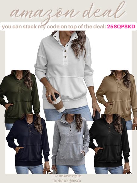 Amazon deal! Use code: 25SQPSKD before Oct 11, 2022 to save! 

Cute layering pullover, looks cute with a vest over it or on its own! 

Pullover, sweatshirt, amazon fashion, amazon finds, deal of the day, amazon must haves, fall fashion, fall outfit, fall looks, fall style 

#LTKstyletip #LTKsalealert #LTKSeasonal