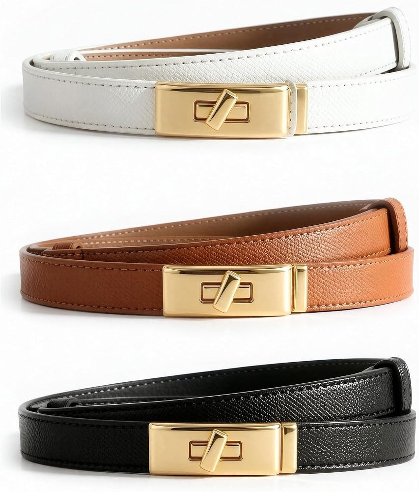 Dupes Damen G\u00fcrtel aus Hochwertigem Leder,Mode Damen Lederg\u00fcrtel,Schmaler G\u00fcrtel D... | Amazon (DE)