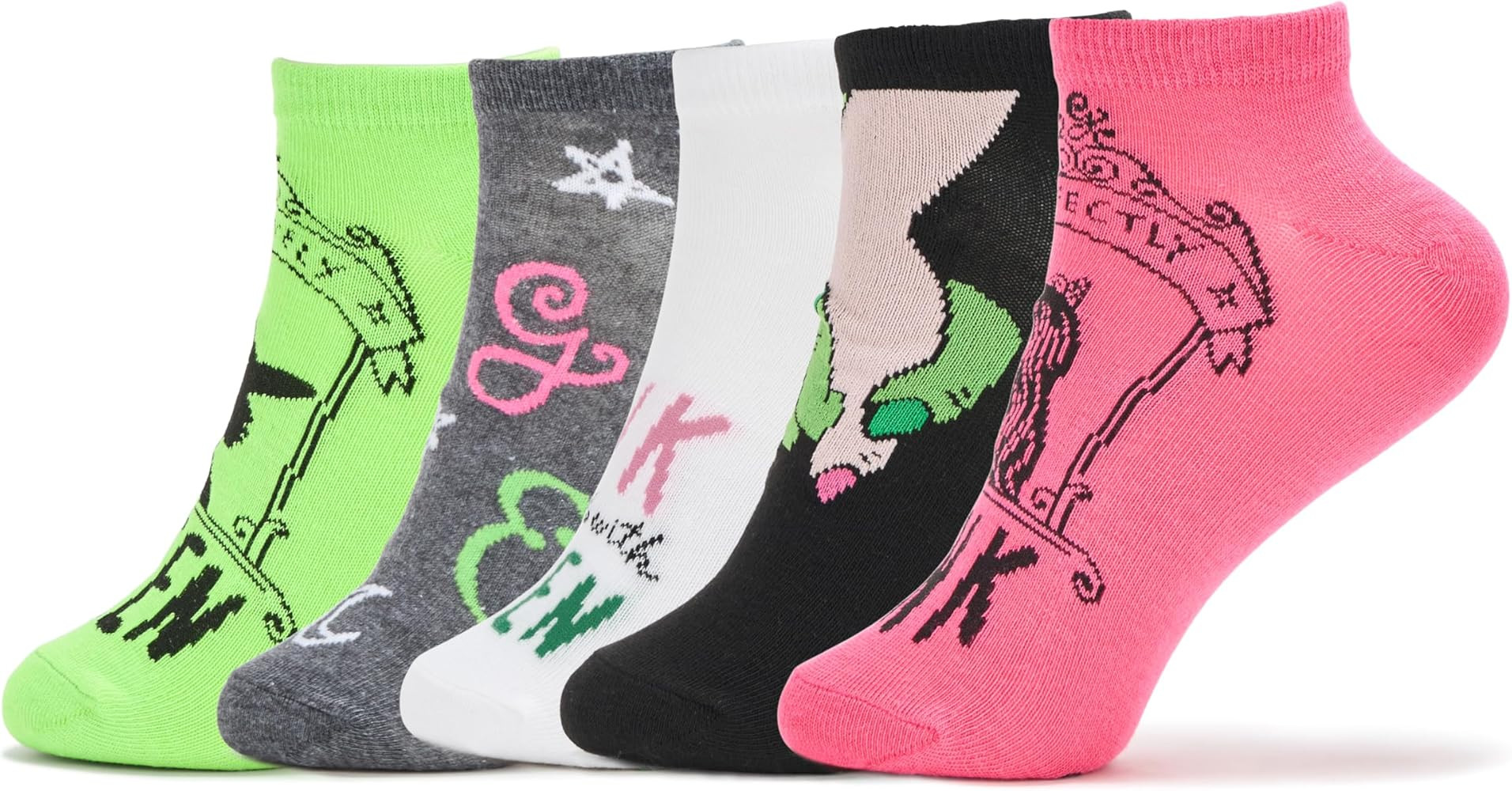 Wicked womens Elphaba and Glinda 5 Pack No Show Ankle Socks | Amazon (US)