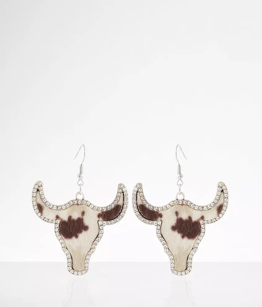 Western Steer Drop Earring | Buckle