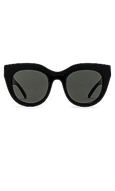 Le Specs Air Heart Sunglasses in Black from Revolve.com | Revolve Clothing (Global)