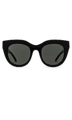 Le Specs Air Heart Sunglasses in Black from Revolve.com | Revolve Clothing (Global)