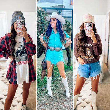 3 country concert outfits for fall! Love these country chic looks that are perfect for country festival outfit ideas, Nashville outfits, rodeo outfits, and more! Rock these western chic outfits to your next fun event!
4/18

#LTKstyletip #LTKFestival #LTKparties