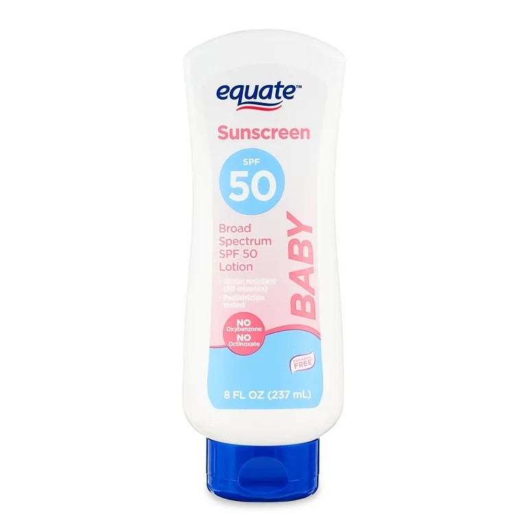 Equate Baby Broad Spectrum Sunscreen Lotion, SPF 50, 8 fl oz - Walmart.com | Walmart (US)