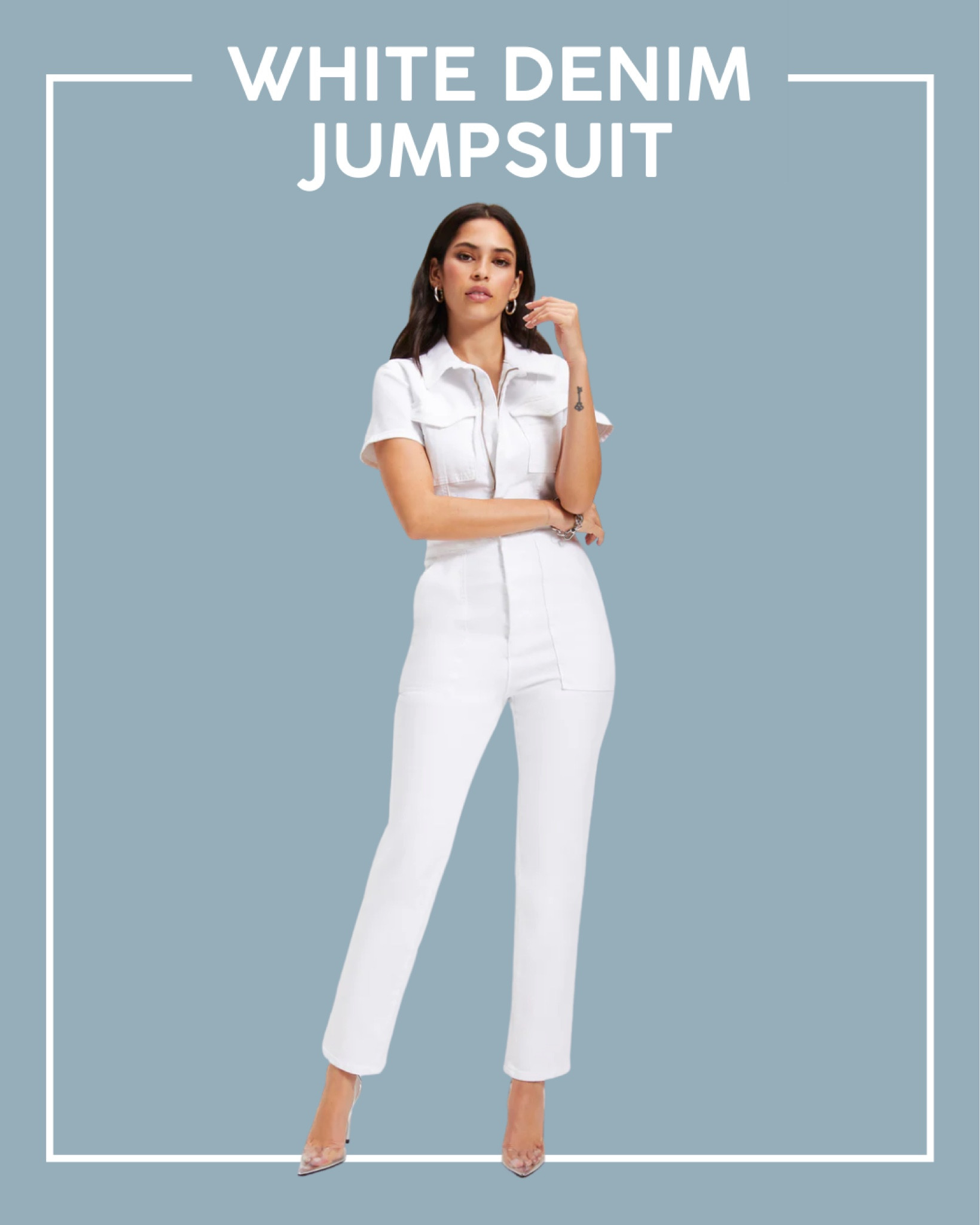 White Denim Jumpsuit. 

Bridal wardrobe, bachelorette outfit, casual white outfit, white denim, white jumpsuit, bachelorette party, bridal outfits, white outfits

#LTKwedding
