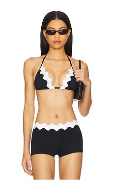 Seafolly Ric Rac Slide Tri Top in Black from Revolve.com | Revolve Clothing (Global)