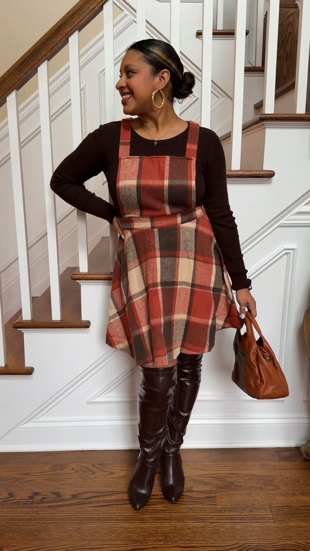 The perfect Thanksgiving outfit! Such a cute fall color plaid dress! The overall look is one of my favs! 🍁🍂🦃

#LTKHoliday #LTKStyleTip #LTKSeasonal