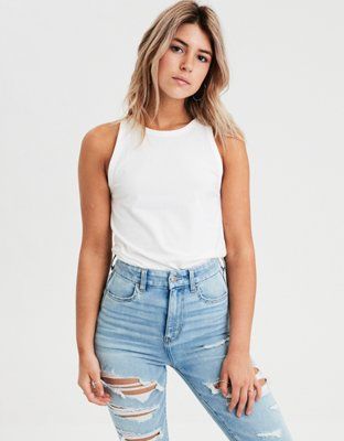 AE High Neck Tank Top | American Eagle Outfitters (US & CA)