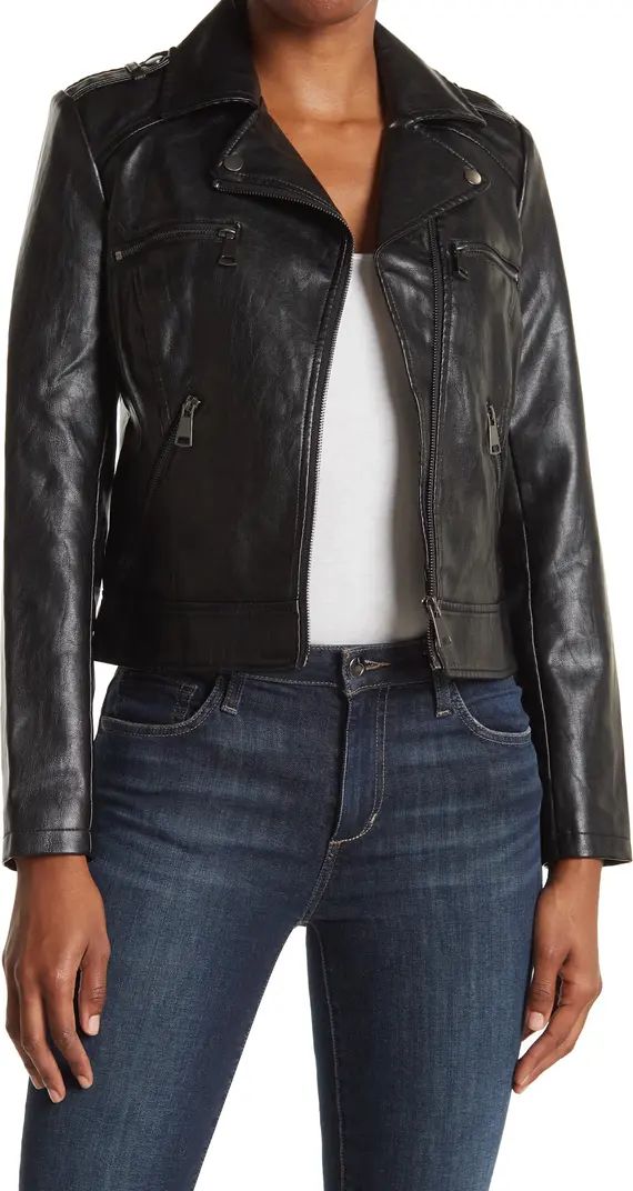 Faux Leather Crop Jacket | Nordstrom Rack