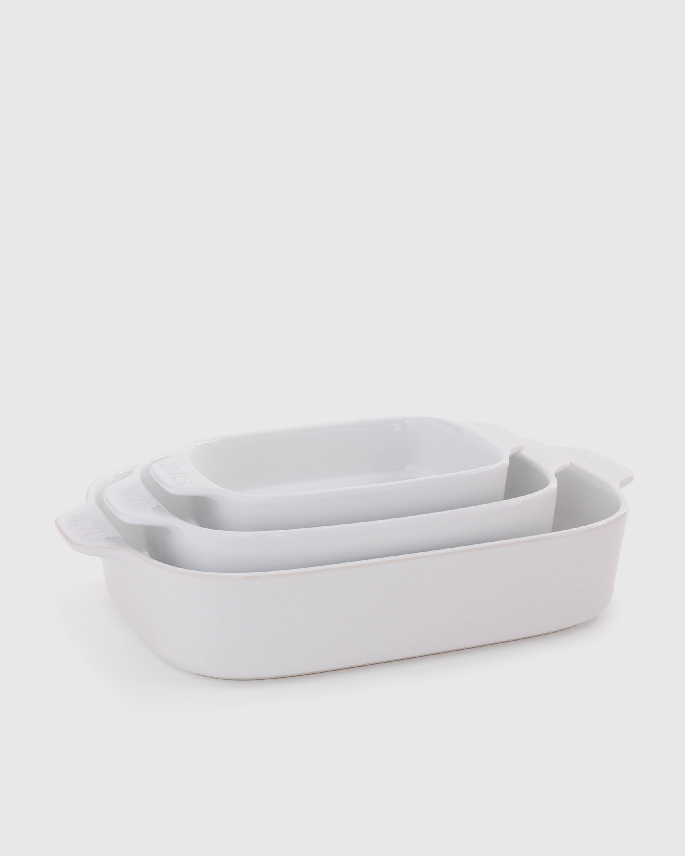 Staub Nested Rectangular Bakers, Set of 3 | Quince