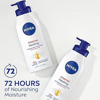 NIVEA Intense Healing Body Lotion, 72 Hour Moisture for Dry to Very Dry Skin, Body Lotion for Dry... | Amazon (US)