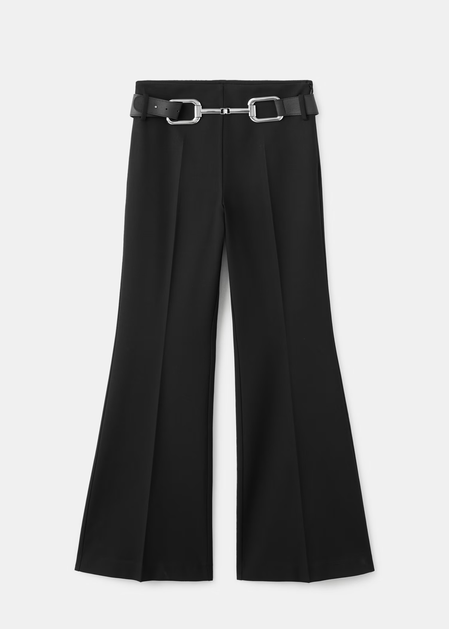 Flared pants with belt | Mango (US/MX/AU)
