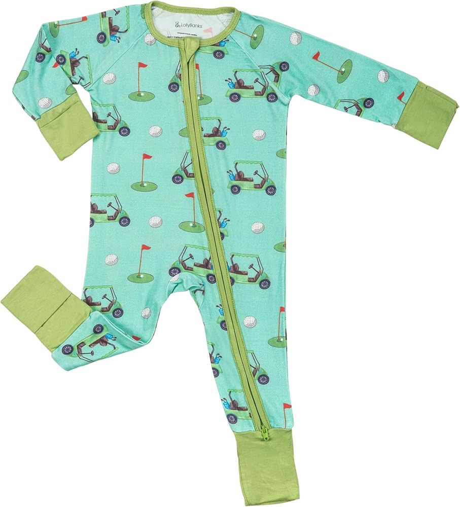 LollyBanks Baby Pajamas, 2-Way Zipper Romper, 95% Viscose Made from Bamboo and 5% Spandex, Baby S... | Amazon (US)