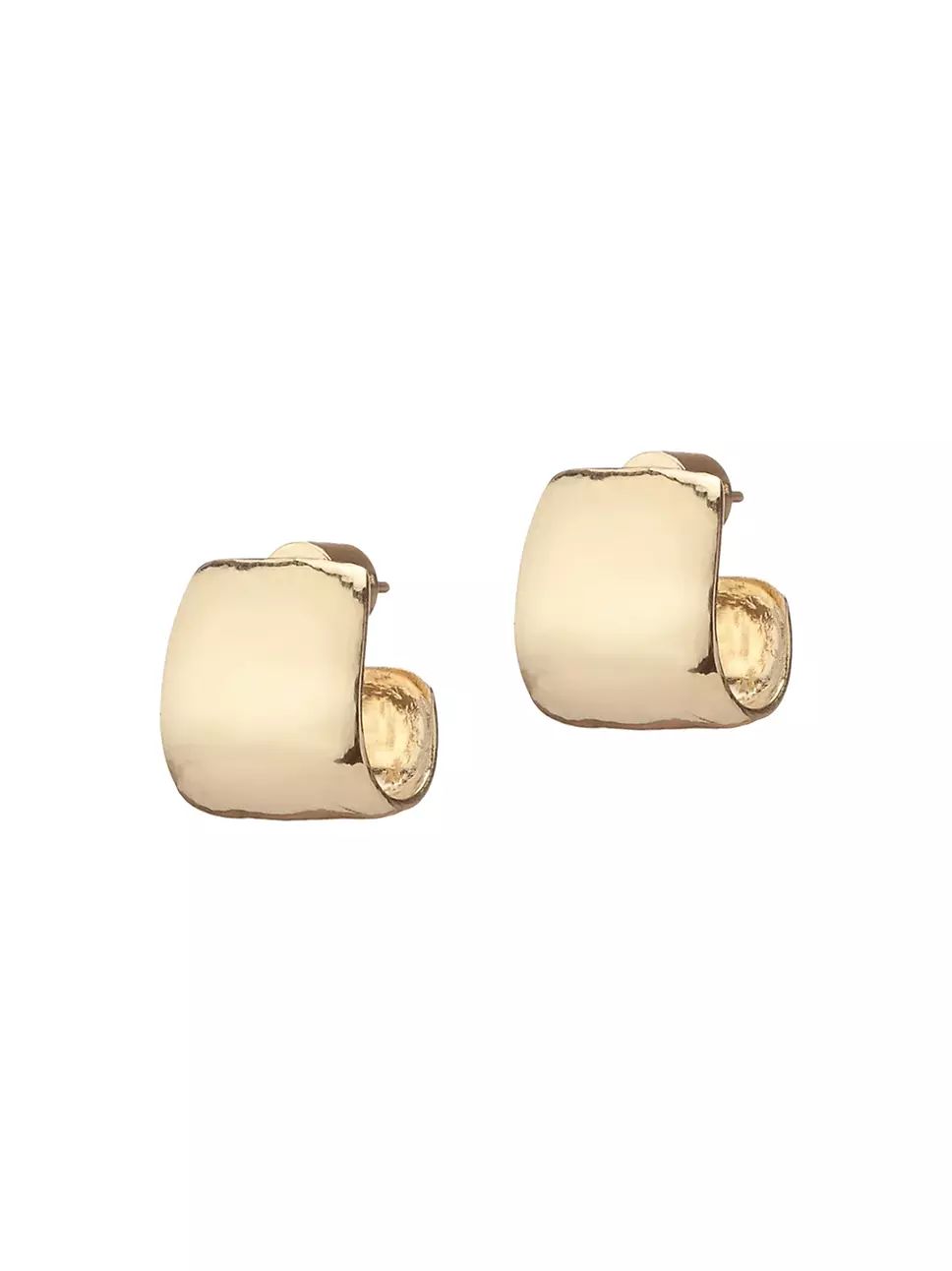 Jennifer Fisher Bolden 10K Gold-Plated Huggie Hoop Earrings | Saks Fifth Avenue