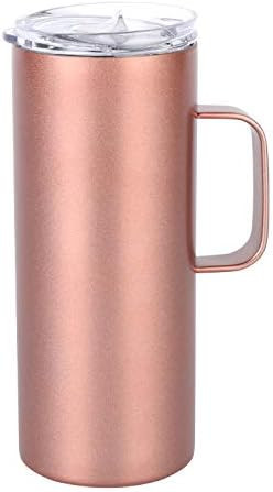 Stainless Steel Coffee Mug Cup with Handle, 17 oz Double Wall Vacuum Insulated Tumbler with Lid T... | Amazon (US)
