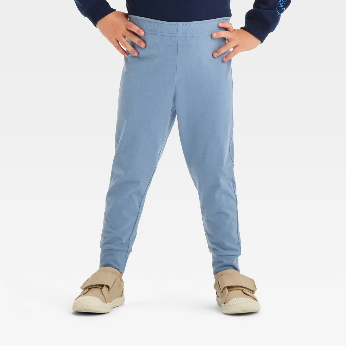 Toddler Boys' Jersey Jogger Pants - Cat & Jack™ Blue 12M | Target