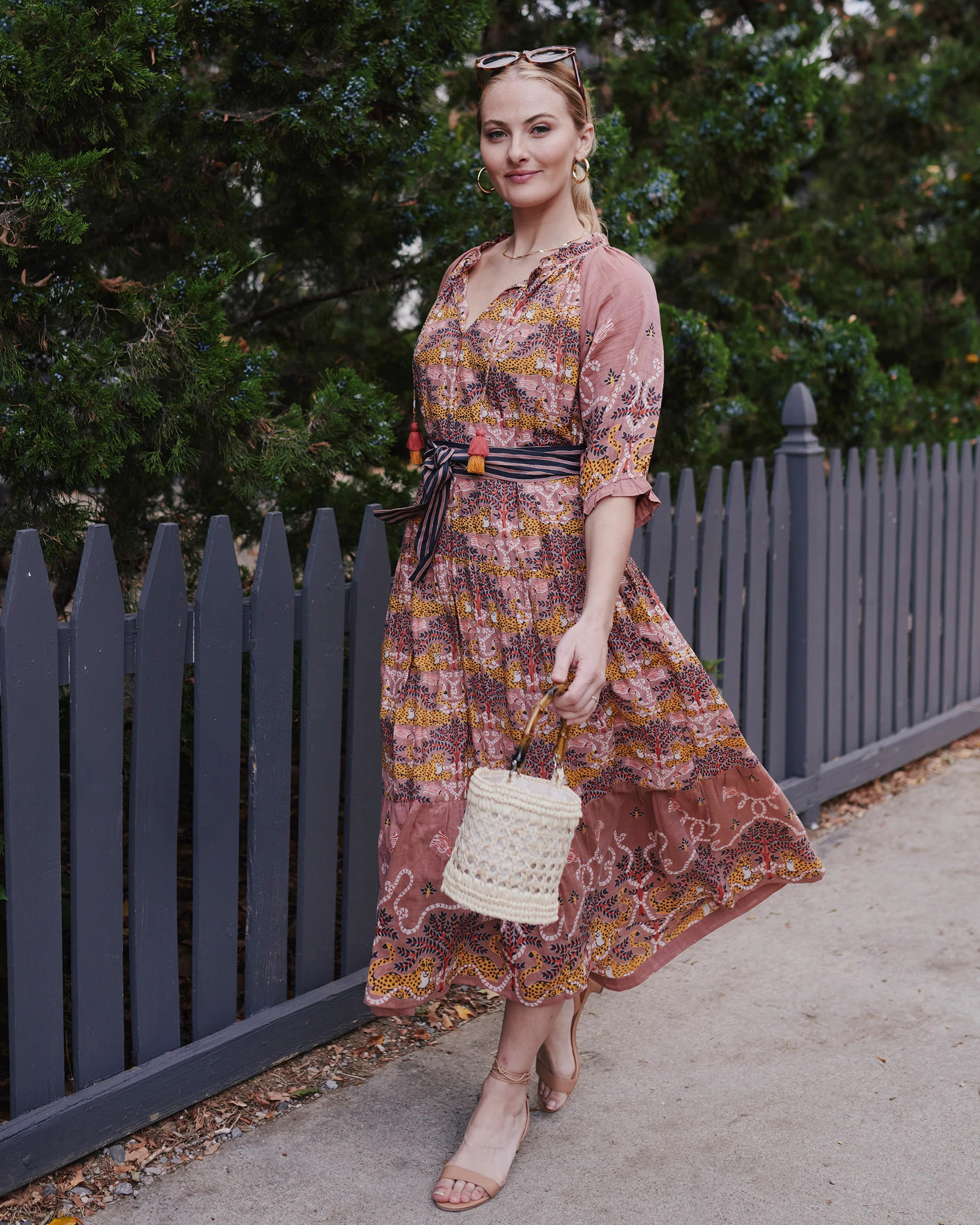 Charming Cheetahs - Vibrant Voyage Dress - Mushroom | Printfresh