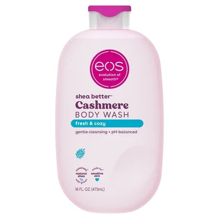 eos Shea Better Cashmere Body Wash - Fresh & Cozy, Creamy Gel Formula, 16 fl oz. | Walmart (US)