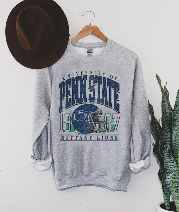 Custom Your City, Vintage University of Penn State 1887 Crewneck Sweatshirt, Football Penn State ... | Etsy (US)