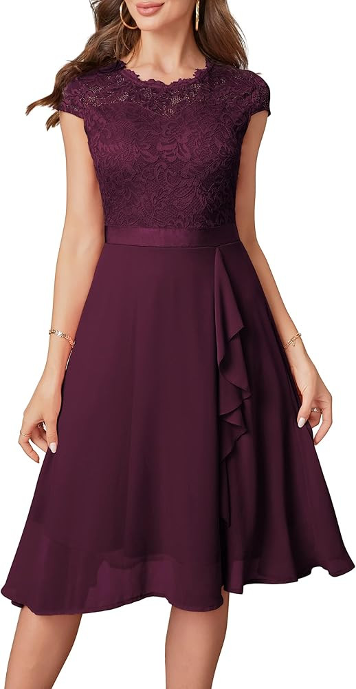 Women's Cocktail Dresses for Women Evening Party, Tea Party Dress for Women 2025 Wedding Guest Dr... | Amazon (US)