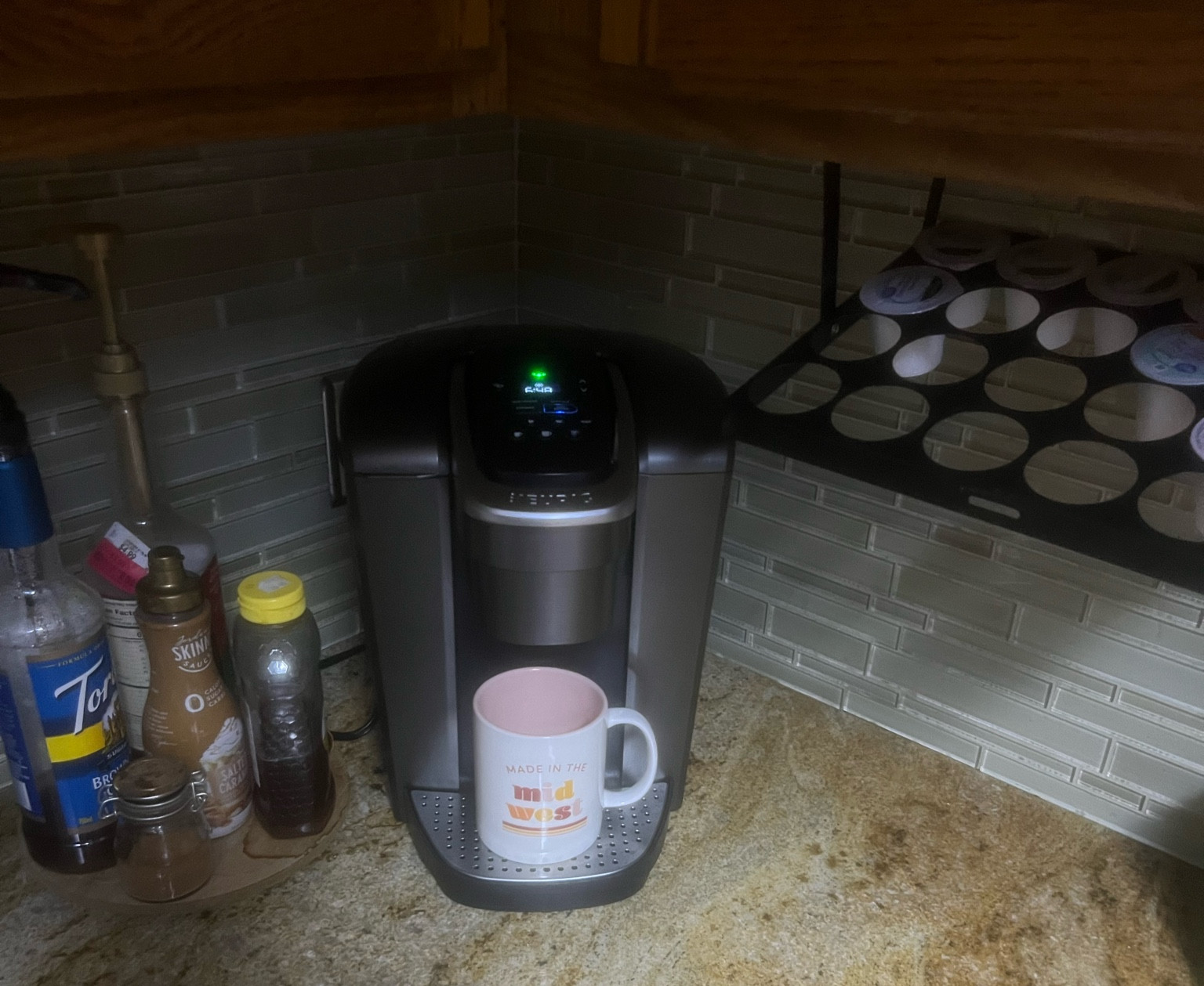 I always get questions about the pull down k cup holder 

#LTKSeasonal #LTKGiftGuide #LTKHoliday