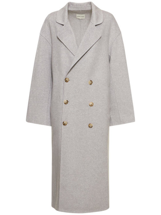 Borneo double breast wool long coat | Luisaviaroma