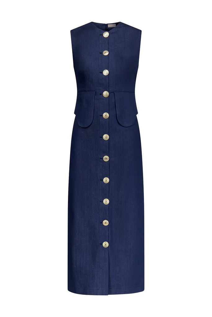 Laetitia Denim Dress | Over The Moon