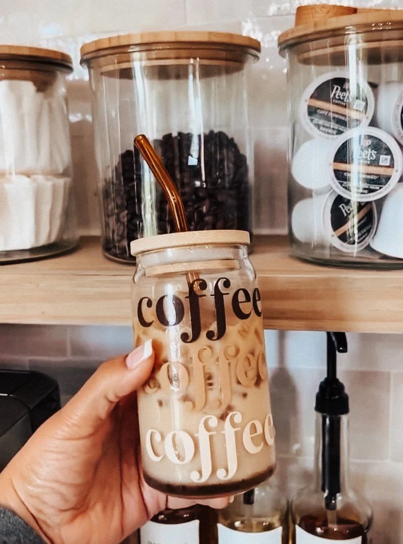 Ombré Coffee Iced Coffee Tumbler | Beer Can Glass Cup | Birthday Coworker Gift | Best Friend Pre... | Etsy (US)