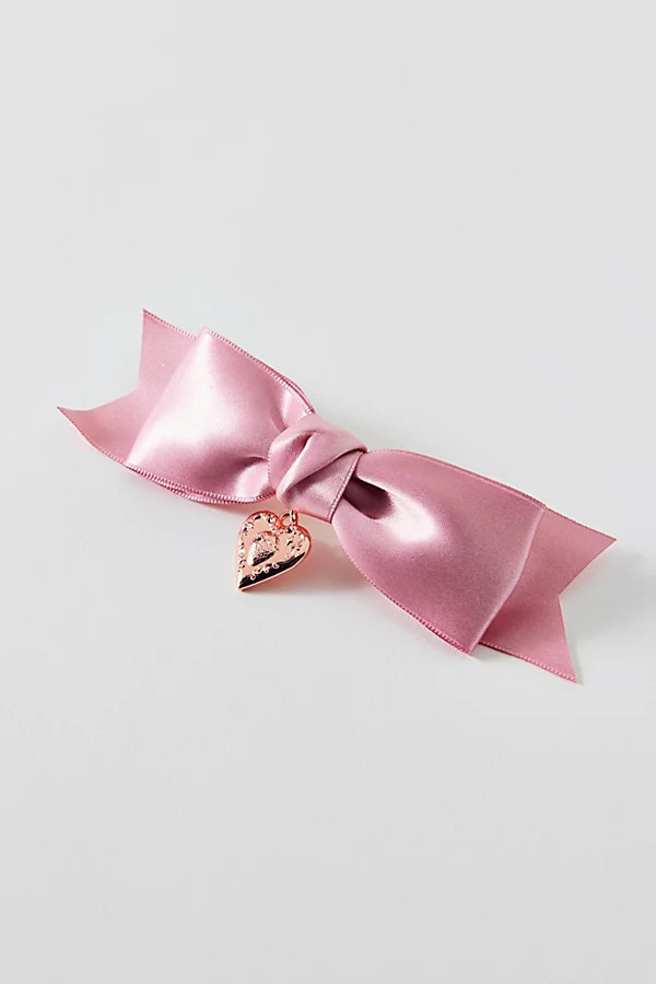 Flower Knows Strawberry Cupid Creaseless Bow Hair Clip in Strawberry Pink, Women's at Urban Outfitters | Urban Outfitters (US and RoW)