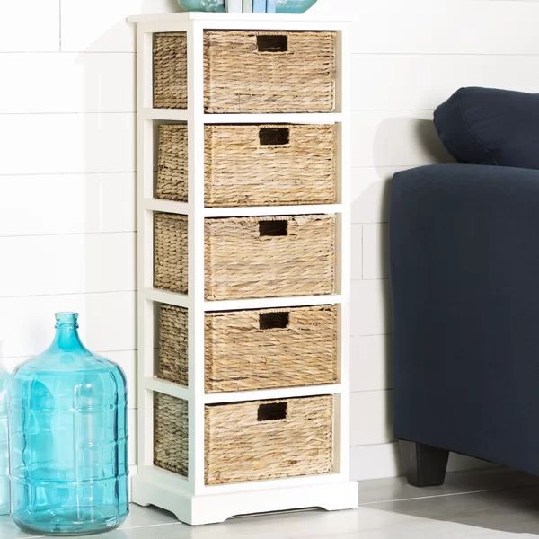 Painswick 13.8'' Tall Solid Wood 5 - Drawer Accent Chest | Wayfair North America