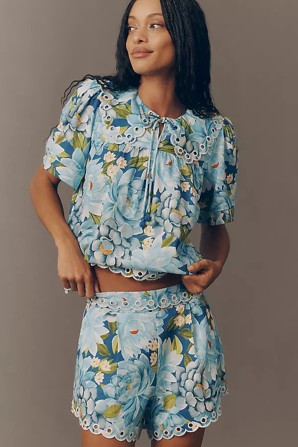 Scalloped Hem Shorts | Anthropologie (US)